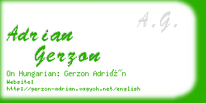 adrian gerzon business card